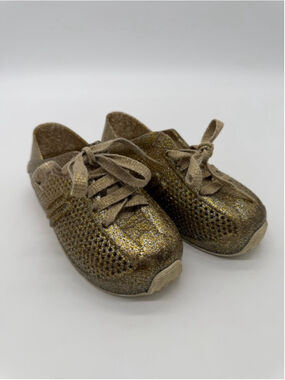 MINI MELISSA Sneakers 10 (Toddler Girl) Gold Glitter